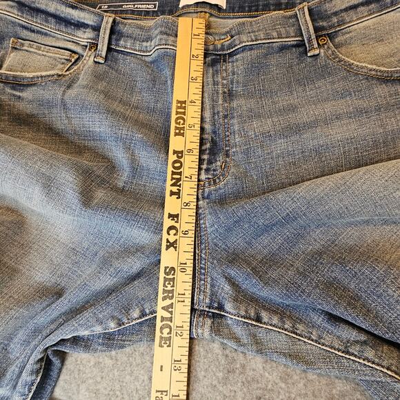 Sonoma Distressed Light Wash Girlfriend Casual Denim Blue Jeans Plus Size 18 New - Picture 7 of 9